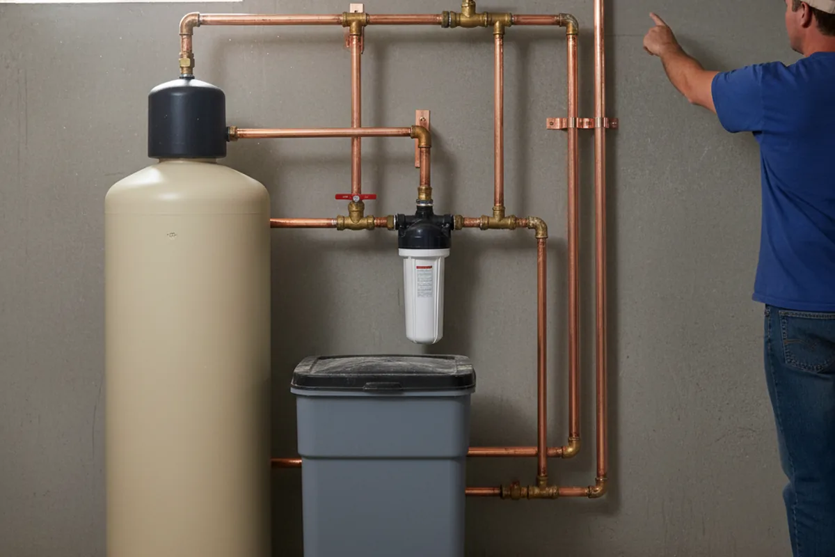 Whole-house water treatment system installed in Helen